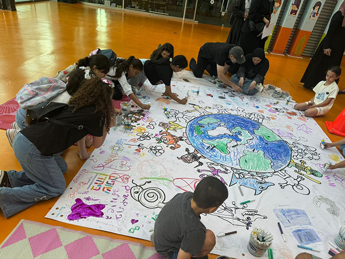 فوز لوحات فنيّة طلابية من مدرسة أجيال في معرض الفنون- يافا